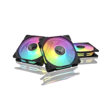 Imagem de Ventilador asus tuf Gaming TR120 argb Reverse Black, pacote triplo