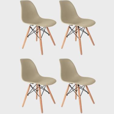 Imagem de Conjunto 4 Cadeiras para Sala de Jantar Eames Eiffel Dkr Fendi