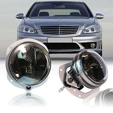 Imagem de TUZILLA Faróis de neblina para Mercedes Benz 2007-2013 (W204 C250 C300 C350 C63) C209 CLK350 CLK55 CLK63 W216 CL550 CL600 CL63 CL65 W164 ML320 ML320 ML450 ml 550 ML63 com pacote AMG/Sport APENAS fumê