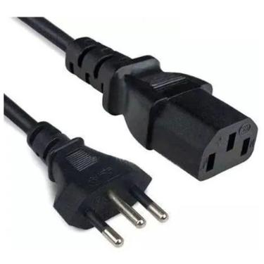 Imagem de Cabo de Força Energia Tripolar para Pc Cpu Monitor Novo