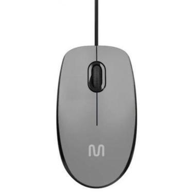 Imagem de Mouse Com Fio Usb Cinza 1200 Dpi Mo387 - Multi - Multilaser