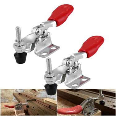 Imagem de Kit 2 Grampo De Aperto Rápido Horizontal Gh201-a De 27 Kg - Leander St