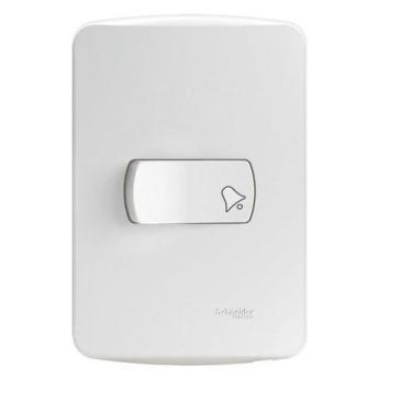 Imagem de Conjunto Campainha Pulsador 10A Miluz Schneider S3B62460