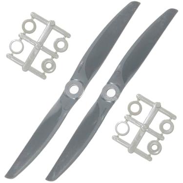 Imagem de XOAR Hélices Gemfan RC Vortex 15 x 15 cm 2 lâminas de fibra de vidro elétrico Nylon Hélice para aviões RC elétricos (6 x 4, trator, pacote com 2)