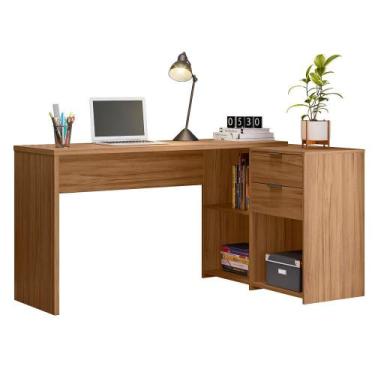 Imagem de Mesa de Escritório com 2 Gavetas Office Notável NT 2060 Freijó