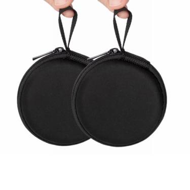 Imagem de Ginsco 2 peças de capa mini portátil rígida para fones de ouvido Apple EarPods, fones de ouvido USB-C com fio, para fones de ouvido Samsung Galaxy com fio, para fones de ouvido JBL Endurance Run 2