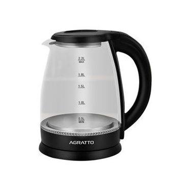Imagem de Chaleira Eletrica Aroma ACEV01L Vidro 2,2L 1000W - Agratto, 220V