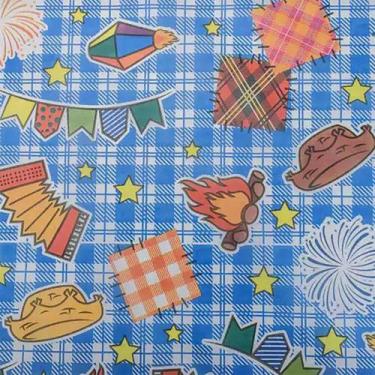 Imagem de Tnt Toalha Estampada Festa Junina Caipira Bandeirinha Arraiá - Grintoy