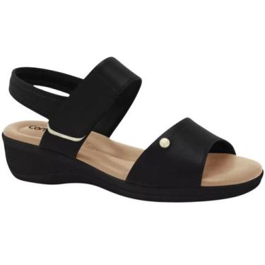 Imagem de Sandalia Feminina ComfortFlex Confortavel Calce Facil Ajustavel Fascit