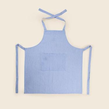 Imagem de Avental Algodão Listrado Azul - ACASA