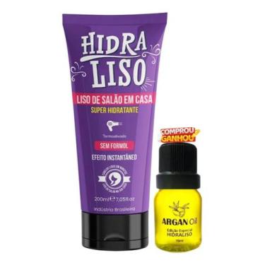Imagem de Hidraliso Progressiva de Chuveiro Liso de Salão em Casa + Argan Oil Hi
