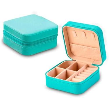 Imagem de Mini Porta Jóias Organizador Viagem Maleta Caixa C/ Zíper - Vulkan Kro