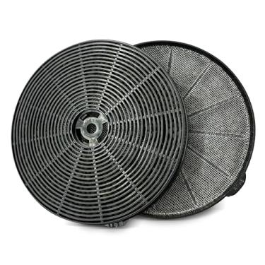 Imagem de FIREGAS Filtro de carvão para exaustor CC170, filtro de carbono de substituição para ventilação sem dutos, fácil instalação (2 peças)
