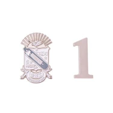 Imagem de Desert Cactus Broche de lapela Phi Beta Sigma PBS Gomab D9 Divine 9 Cross Over Iniciação Esmalte Fraternidade Formal Wear Blazer Jacket (Linha Número Pin Set - #1), Metal, Sem Pedra Preciosa