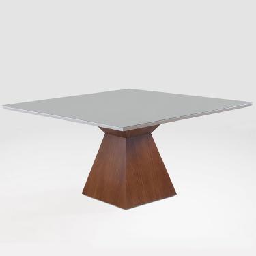 Imagem de Mesa de Jantar Trapézio 140cm Laca Off White