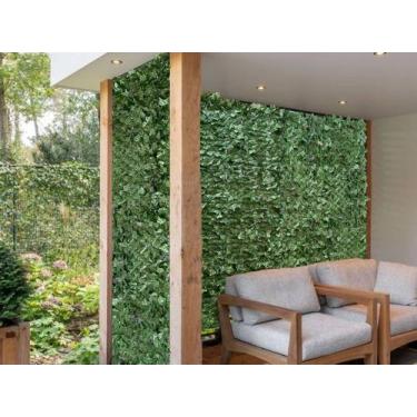 Imagem de 4 Painéis Decorativos Muro Inglês 100x200 cada Hera Artificial Feitos 