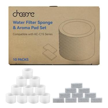 Imagem de chooone esponja de substituição de filtro de água umidificador pacote com 10