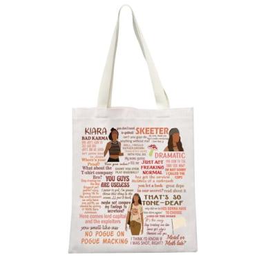 Imagem de MEIKIUP Bolsa de ombro inspirada no programa de TV com citação Kiara, bolsa de ombro Pogue Life, presente de aventura na Carolina do Norte, Kiara Tb