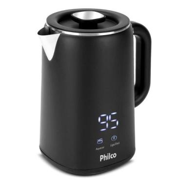 Imagem de Chaleira Elétrica Philco PCH18B Painel Digital 1,8L, Preto, 110V