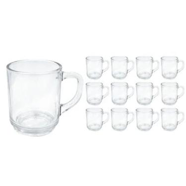 Imagem de 12 Canecas De Vidro Lisa 250ml