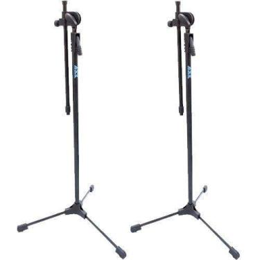 Imagem de Kit 2 Pedestal Girafa Para Microfone Tps Ask C/ Cachimbo