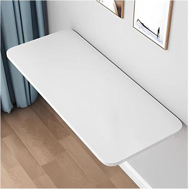 Imagem de Mesa De Parede, Mesa De Jantar Com Folha De Gota, Mesa Dobrável De Lavanderia, Mesa Dobrável Montada Na Parede, Mesa De Escritório, Mesa Flutuante Para Laptop, White, 80 * 40cm