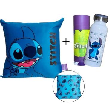 Imagem de Presente Dia Dos Namorados Kit Stitch Com Almofada e Garrafa - Zona Cr