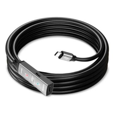 Imagem de Cabo Extensor USB 3.0 com Amplificador de Sinal - 5 metros - Preto - Comtac - 20129421