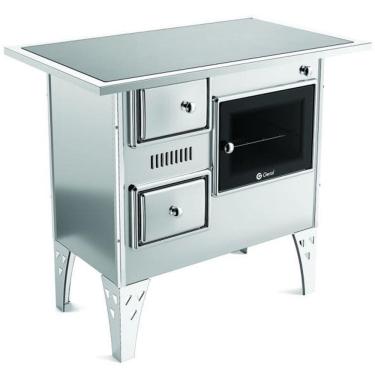 Imagem de Fogão A Lenha Nr 1 Direito Vitrocerâmico Inox