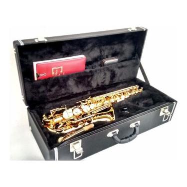 Imagem de Estojo Case Para Sax Alto Com Compartimento Kromus cor Preto
