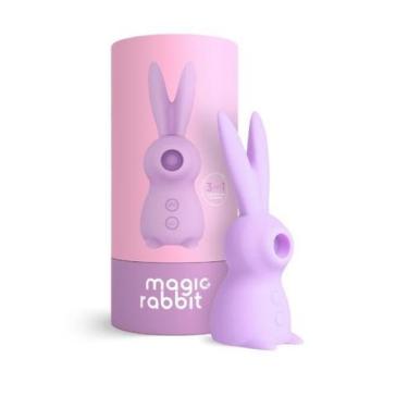 Imagem de Magic Rabbit 3 em 1 Sugador de Clitóris de Lingua e Vibração 7 Intensi
