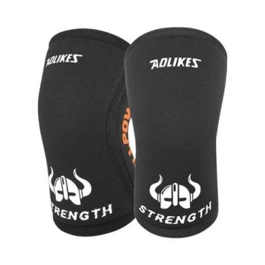 Imagem de Joelheiras De Neoprene De 7 Mm, Suporte Para Agachamentos De Recuperaç