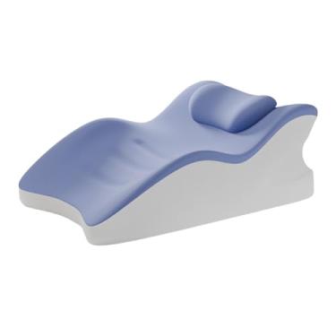 Imagem de IEUDNS Almofada para costas em cunha para cama, suporte compacto multifuncional ergonômico para cintura e costas, elevação de pernas para dormitório de, com Pequeno Travesseiro