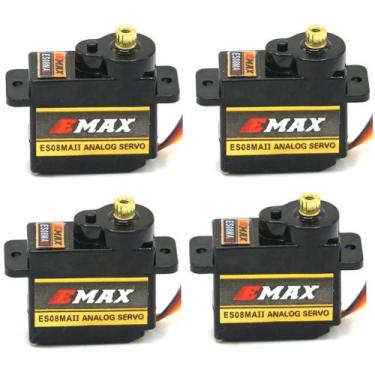 Imagem de Mini Engrenagem Servo De Alta Velocidade Emax Es08mdIi Metal Gear 12g 