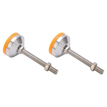 Imagem de 2 Peças Amarelo M12 Móveis Parafuso de Nivelamento Perna Resistente Antiderrapante Absorção de Choque Pés de Nivelamento para Máquinas-ferramentas Equipamentos Mecânicos