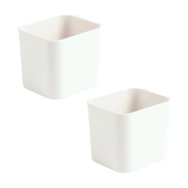Imagem de Keepo Acessórios de Pegboard, 2 recipientes de Pegboard, acessórios de Pegboard, caixas de Pegboard | Branco