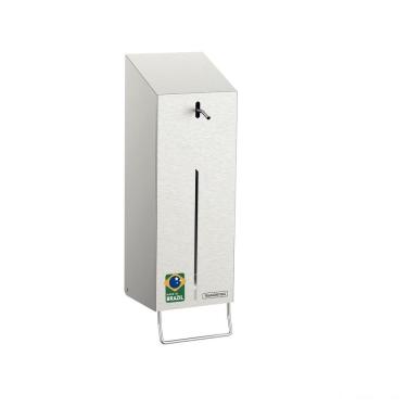 Imagem de Dispenser De álcool Gel E Sabão Líquido 1 Litro Em Aço Inox Com Acabamento Escovado