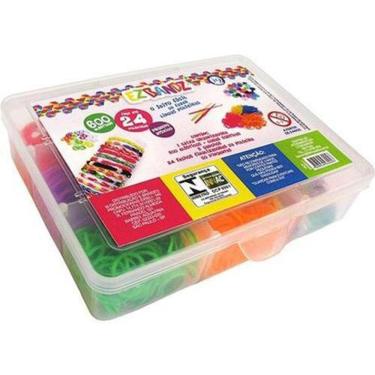 Imagem de Kit Fabrica De Pulseiras Com 600 Elásticos - Bri0017 - I9