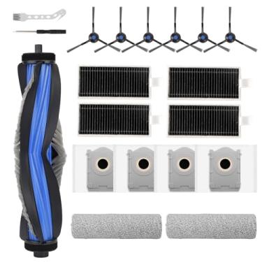 Imagem de 17 peças de acessórios para aspirador de pó robô ECOVACS DEEBOT X8 PRO OMNI, peças de reposição, escova principal, escova lateral, filtro lavável, rolo de limpeza, saco de poeira
