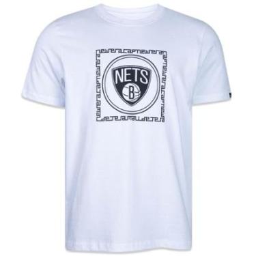 Imagem de Camiseta Regular NBABrooklyn Nets Old Culture Manga Curta New Era Masculino-Masculino