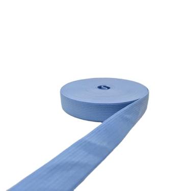 Imagem de FAYADA Faixa elástica 3/4''x10Y, corda elástica trançada dobrável para costurar máscaras, faixas de cabelo, shorts de cintura, perucas, pulseiras, punhos de edredom, projetos de artesanato DIY (azul