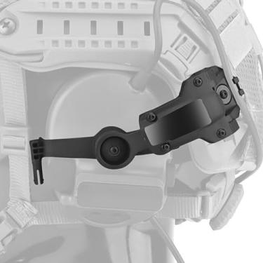 Imagem de Let Me Be Free-Angle Tactical Headset Rail Mount Compatible with Peltor Comtac Headset Adapter On Team Wendy M-Lok,Ops-Core Fast Arc Rail Adapter,Airsoft Helmet Accessory for Comtac Ⅲ,Ⅱ,Ⅳ,Ⅴ,Ⅵ(Black)