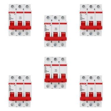 Imagem de Kit6 disjuntor tripolar 63a - steck