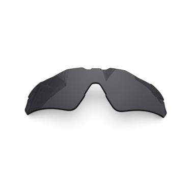 Imagem de Lentes de reposição polarizadas de 1,6 mm para óculos de sol Oakley Radar EV Path OO9208, proteção UV, lentes espelhadas escuras, peças de reparo e kit (preto escuro)