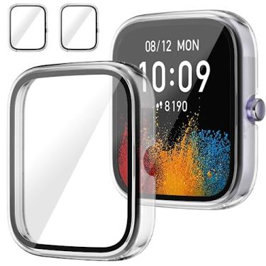 Imagem de Rc-Z Protetor De Tela Para Amazfit Gts 4 Mini Smartwatch, Pacote Com 2 Protetores Pc Rígido, Capa Protetora Completa O Rosto, Acessórios Homens E Mulheres