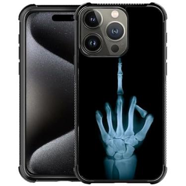 Imagem de TnXee Compatível com iPhone 16 Pro Max, capa de telefone manual X Ray para homens/mulheres, fio antiderrapante de TPU macio e capa de proteção anticolisão de quatro cantos compatível com iPhone 16 Pro