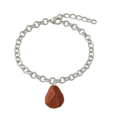 Imagem de Pulseira de Jaspe Vermelho - Cristal Natural, Prata 925