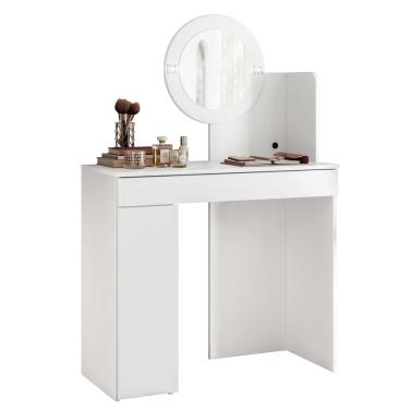 Imagem de Penteadeira Camarim Escrivaninha com LED Sulla A02 Branco - Mpozenato