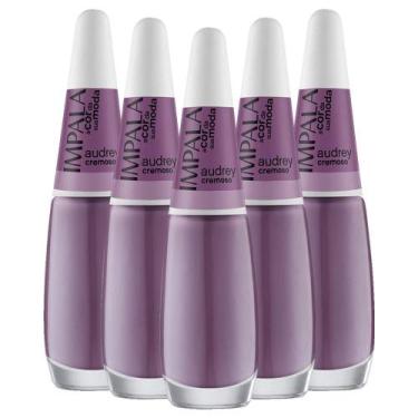 Imagem de Kit 5 Esmaltes Coleção A Cor da Sua Moda Cor Audrey Impala