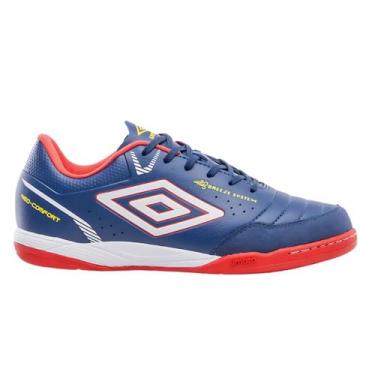 Imagem de Chuteira Futsal Umbro Neo Comfort Tênis Salão Profissional, Vermelho, 